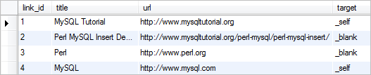 Exemplo de inserção Perl MySQL