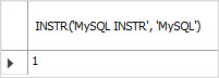 Exemplo MySQL INSTR