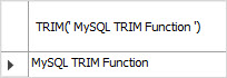 MySQL TRIM BOTH exemplo