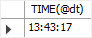 MySQL DATETIME - função TIME