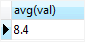 Exemplo de valores numéricos SQLite AVG