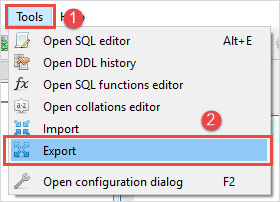 SQLite Exportar CSV Etapa 1