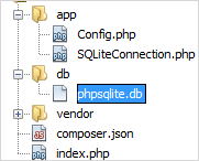 SQLite PHP Conecte novo arquivo SQLite