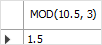 Função MySQL MOD - Exemplo de número decimal