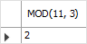 Exemplo simples de função MySQL MOD