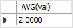 Função MySQL AVG - exemplo NULL