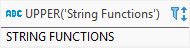 Funções de string SQLite - função UPPER