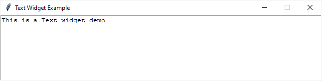 Widget de texto Tkinter