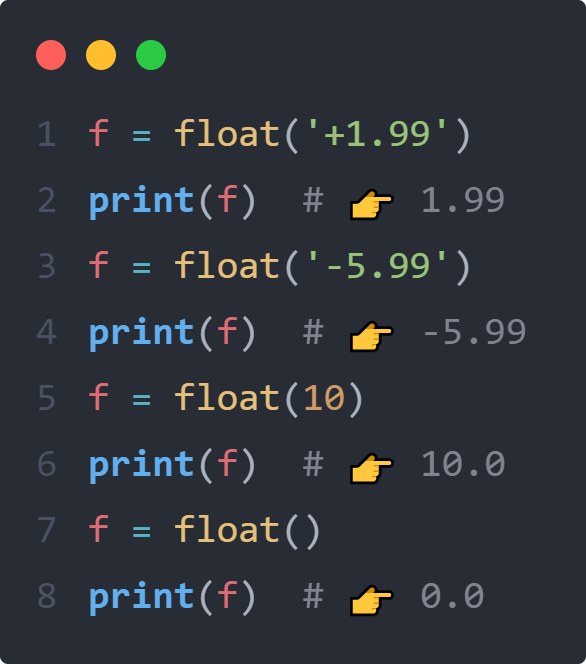 Flutuador Python