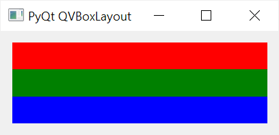 PyQt QVBoxLayout - Configurando Espaços