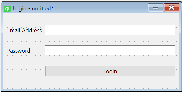 Qt Designer - Layout de formulário